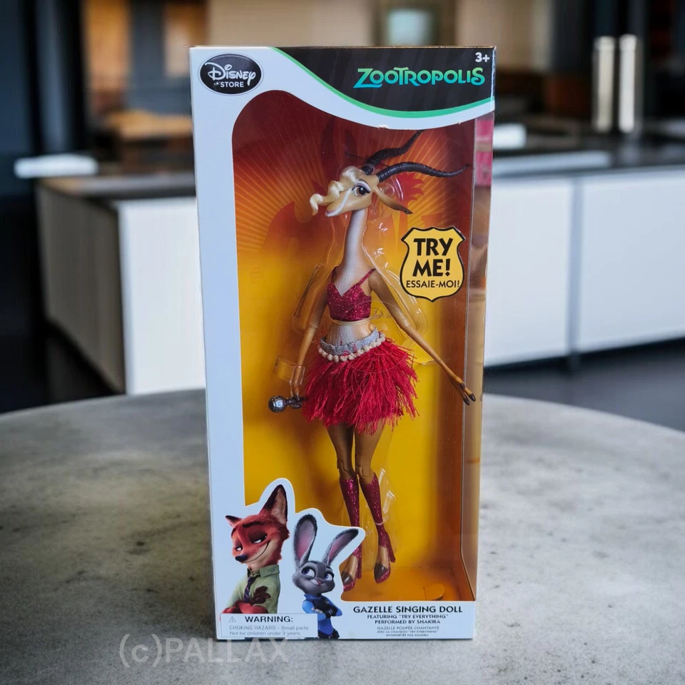 ZOOTROPOLIS ZOOMANIA GEZELLE SINGING DOLL 30 CM DISNEY STORE EXCLUSIVE / 2016