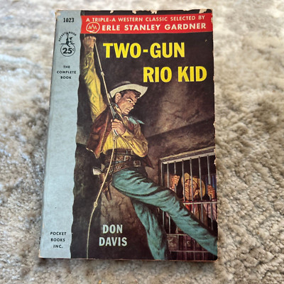 Two-Gun Rio Kid Western Paperback Book by Don Davis from Pocket Books 1954