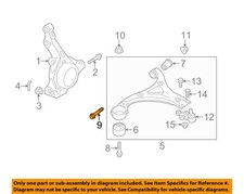 HYUNDAI OEM 07-14 Elantra-Lower Cntrl Arm Rear Bolt 545612G000