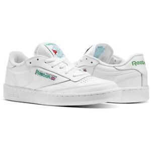 Reebok Club C 85 AR0456 White/Green Leather Casual Men Shoes Fast Shipping  | eBay