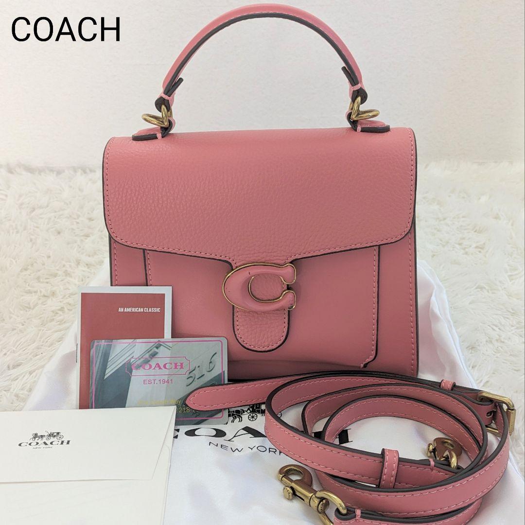 COACH Pink Leather Shoulder Crossbody Bag for Women