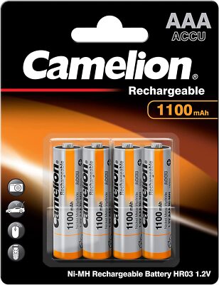 8x Camelion Akku Ni-MH AAA HR03 Micro 1,2V 1100 mAh (2x 4er Blister)