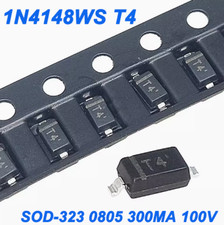 1N4148WS T4 SMD 0805 SOD-323 300MA 100V SMT Surface Mount Fast Switching Diode