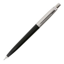 Parker Jotter Pencil Black & Stainless Steel 0.5m w Eraser Made In Usa *