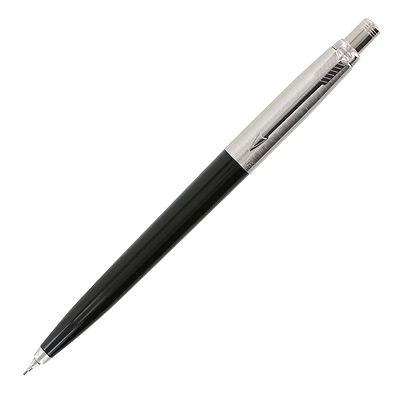 Parker Jotter Pencil  Black & Stainless Steel 0.5m with  Eraser  Made In France