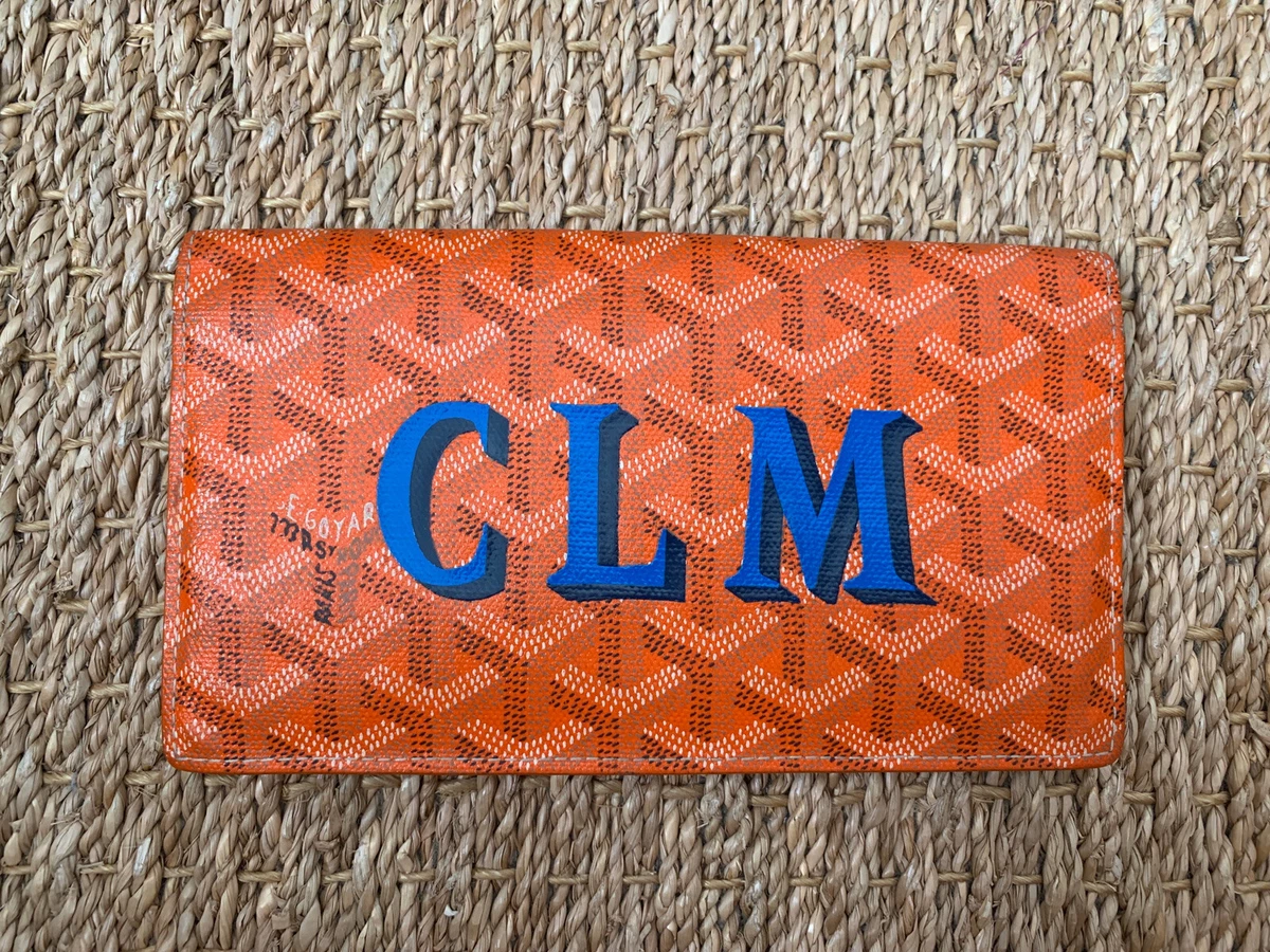 goyard wallet orange