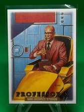 2024 Skybox Marvel Masterpieces 92 Platinum #66 Professor X Canvas Parallel