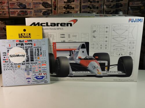 Fujimi 1/20 McLaren Honda MP4/5 91938 GP1 Model Kit + Tabu Correct Decals Bundle - Afbeelding 1 van 11