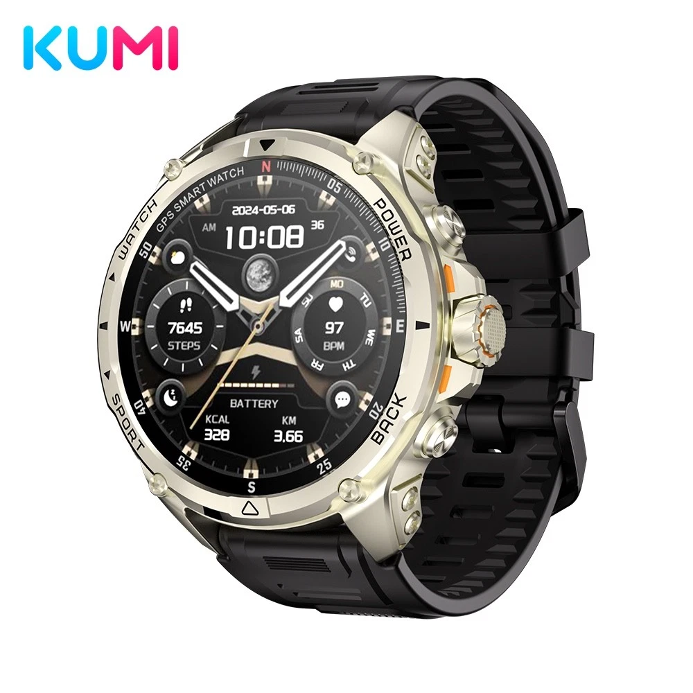 KUMI U5 Pro Smartwatch | AMOLED Display | Bluetooth Call | Fitness Tracker | IP6