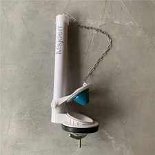 One Piece Flush Valve, Universal Repair Kit - 2 Inch Flapper/10 Medium, White 