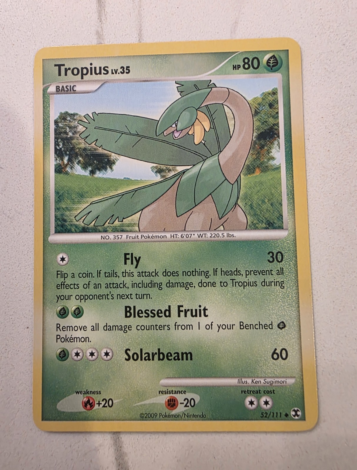 Tropius - 52/111 - Uncommon - Rising Rivals #52 Pokemon TCG - LP