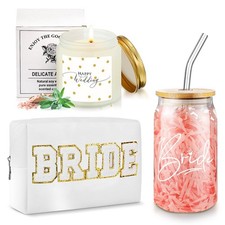 Gerrii 3 Pcs Bride To Be Gifts Box, Bridal Shower Bachelorette Gifts for Brid...