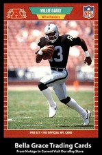 1989 Pro Set Willie Gault #184 Los Angeles Raiders NFL Football