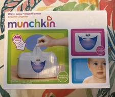 New in Box Munchkin Warm Glow Whip Warmer Holds Up To 100 Whips Soft Light Glow