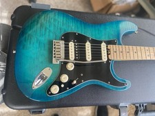 Fender American Elite Stratocaster HSS 2018 – Translucent Blue Flamed Top Super