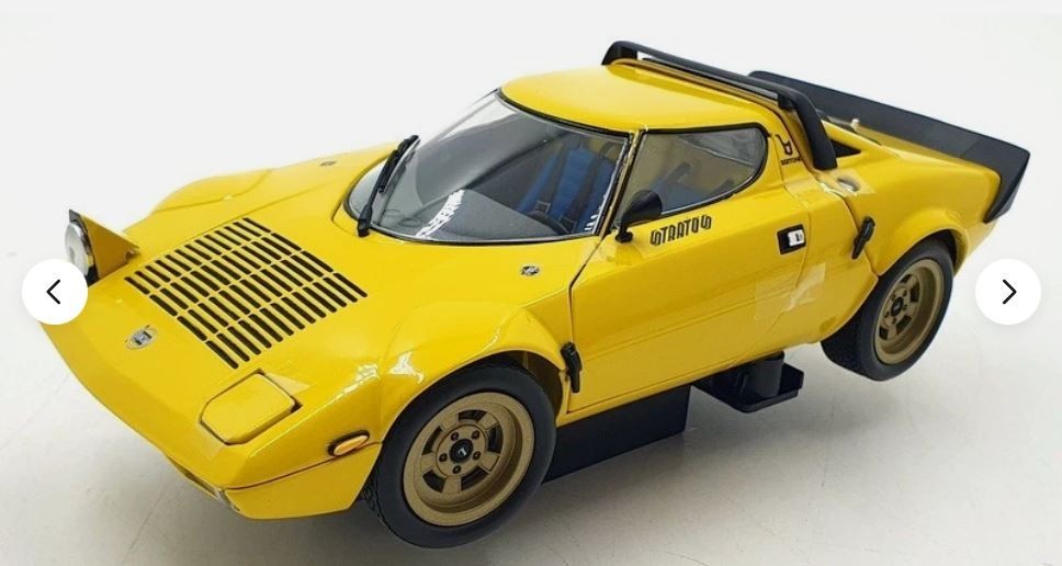Kyosho 1:18 - 08130Y Lancia Stratos HF - Yellow Diecast Car