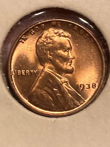 1938-P BU RD Lincoln Wheat Cent