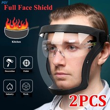 Transparent Face Shield Mask Splashproof Protective Safety Cover for Work Outdoo