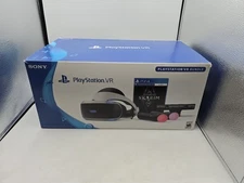Sony PlayStation PS VR Bundle for PS4 Tested Complete w Box No Headset Cords See