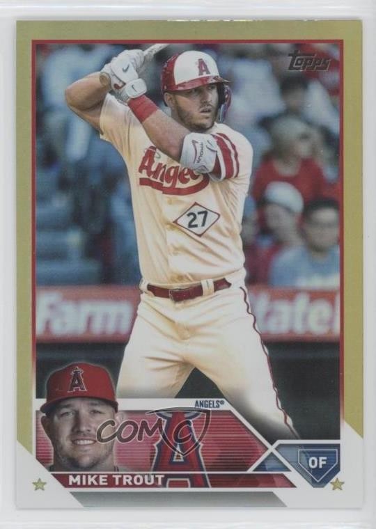 2023 Topps Series 1 Gold Foil Mike Trout #27