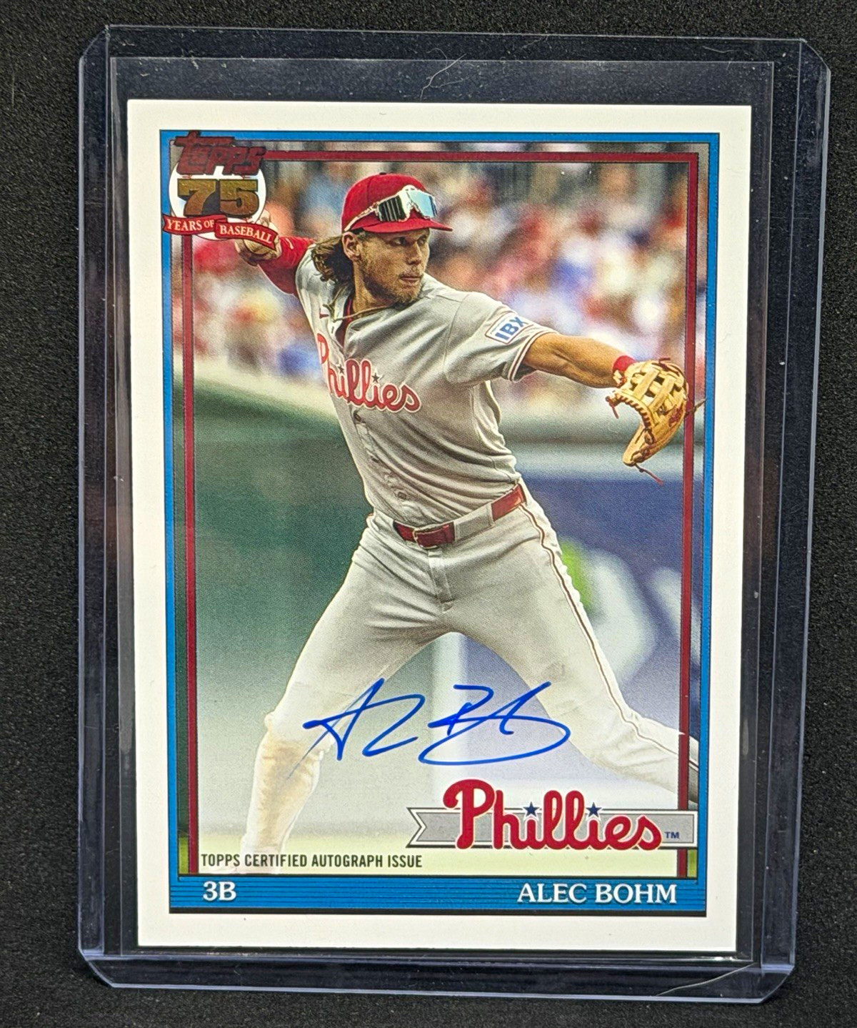 2026 Topps Alec Bohm 1991 Auto #91A-ALE Phillies Autograph