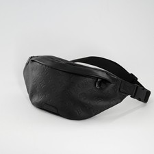 LOUIS VUITTON M46036 Discovery Monogram Shadow Black Leather Bumbag FPP009419 