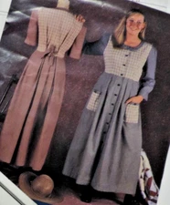 Indygo Junction #IJ353 Dyanna's Amish Day Button-up Dress Pattern S/M/L Uncut