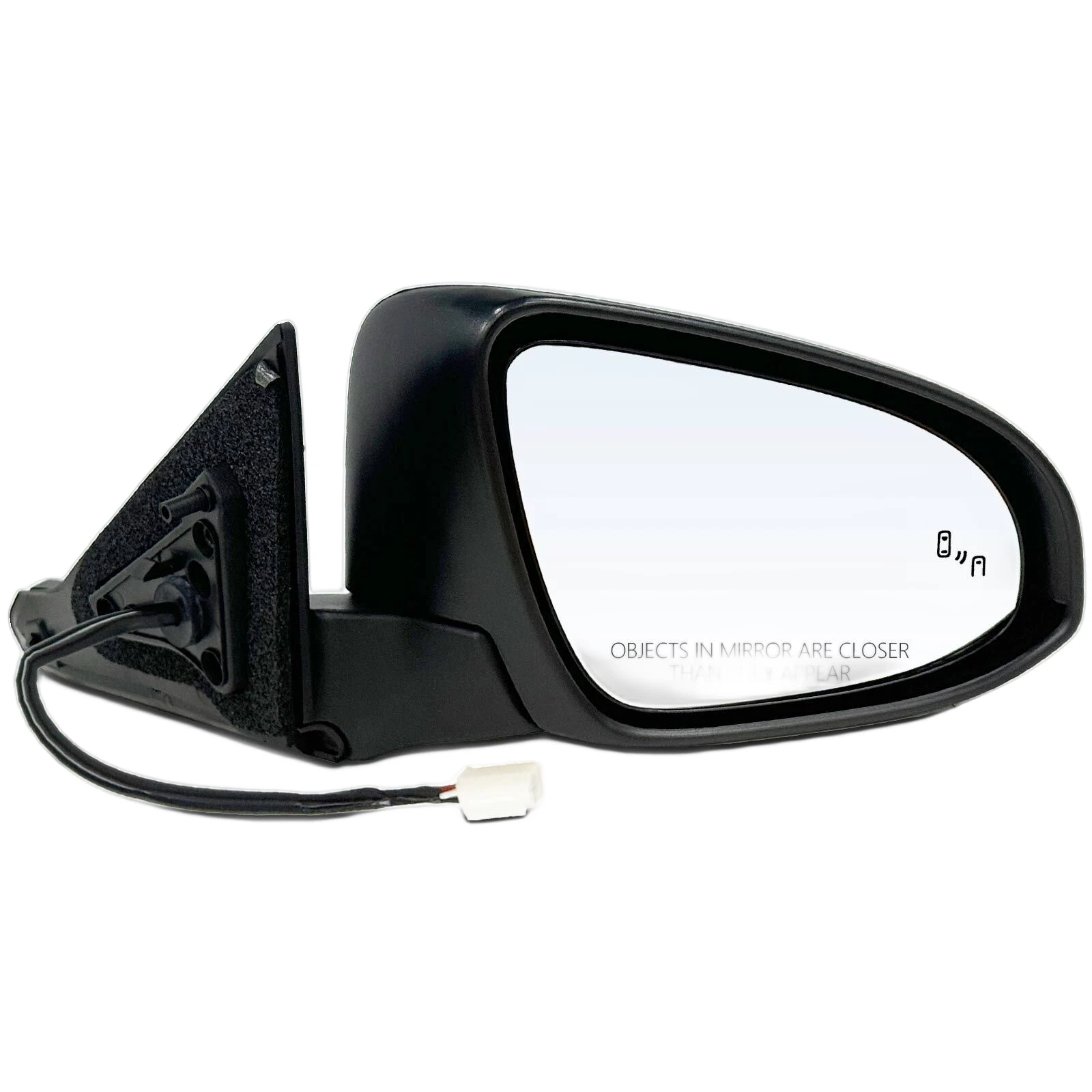 Passenger Power Mirror with Blind Spot Heated Manual Fold for Toyota Camry 2015