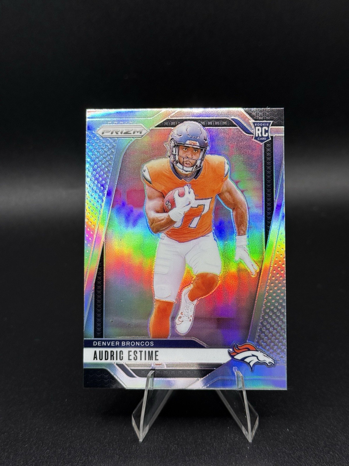 2024 Panini Prizm Audric Estime!☢️ Prizm Silver #306 Denver Broncos