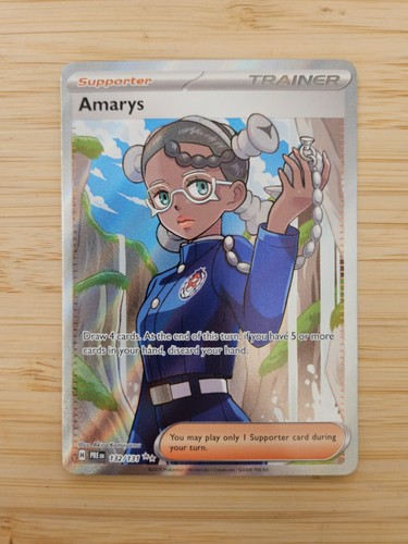Amarys 132/131 Prismatic Evolutions (PRE) NM Full Art Pokemon Card