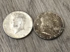 1963 BEN FRANKLIN & 1964 KENNEDY 90% PURE SILVER HALF DOLLARS