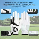 Golf Gloves Men Left Hand 3 Pack All Weather Grip for Serious Performance Medium — photo 2