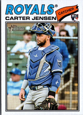 2026 Topps Heritage #199 Carter Jensen RC Kansas City Royals