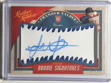 Framber Valdez AUTO~RC #/99 Leather/Lumber 2019 Panini Rookie Autograph Ball SP