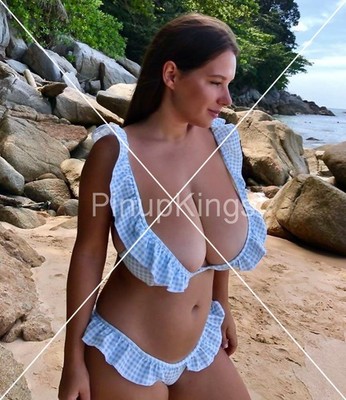 8X10 Color Photo Art Photography Art Posed Busty Art Bikini Mature Adriana 10