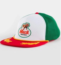 New Mack Truck Bulldog Captain Vintage Retro Men's Snapback Trucker Cap Hat