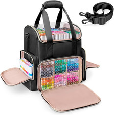 Double Layer Marker Organizer Bag Fit for 400 Markers, Large Marker Storage Case