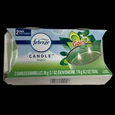 Febreze odor-Fighting Scented Candle Gain Original Scent 3.1 Oz. Each 6.2 Total