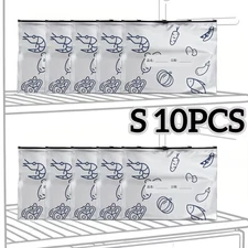 10/60Pcs Aluminum Foil Storage Bags Freezer Sealed Organizers Food Packaging Reu