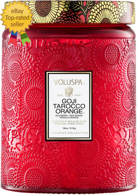 Goji Tarocco Orange Candle 18 Oz Coconut Wax Blend Scented Candles for Home