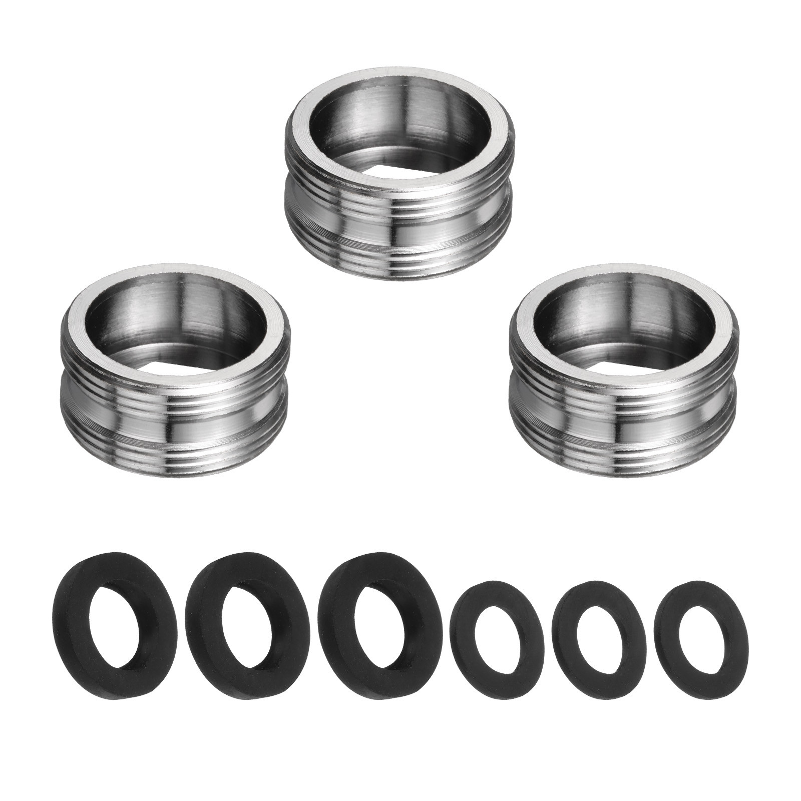 3Pcs Faucet Adapter Kit, Male 0.85in to Male 0.85in Kitchen 