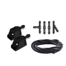 Windshield Wiper Arm Nozzle Jet Washer Nozzles Kit 8-9mm Black