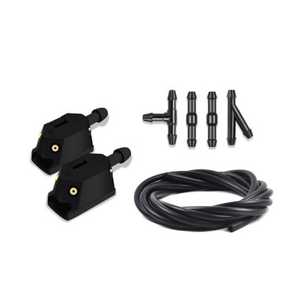 Windshield Wiper Arm Nozzle Jet, Washer Nozzles Kit 8-9mm, Black 