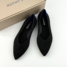Rothy  s The Point Il Women  s Solid black Slip on Casual Shoes Size US 7-10