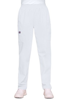 Cherokee Workwear Scrubs Pull-On Cargo Pant - Style 4200 In Khaki | Medical Nursing Healthcare Pants