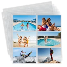 20 Pack 4x6 Photo Album Refill Pages 12x12 for 3 Ring Binder , Ultra-Clear
