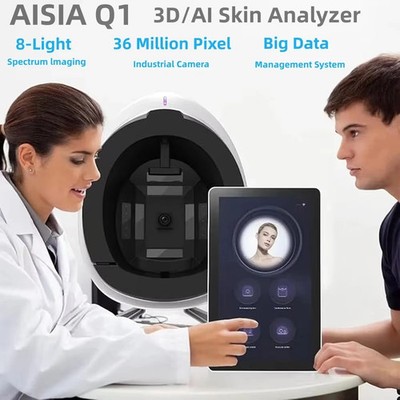 New Q1 3D AI Facial Skin Analyzer Detection Skin Problem Diagnosis 8 Spectrum