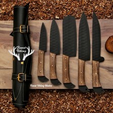 Handmade Personalized Damascus Chef Set Kitchen Knives 5-Set CHRISTMAS GIFTS