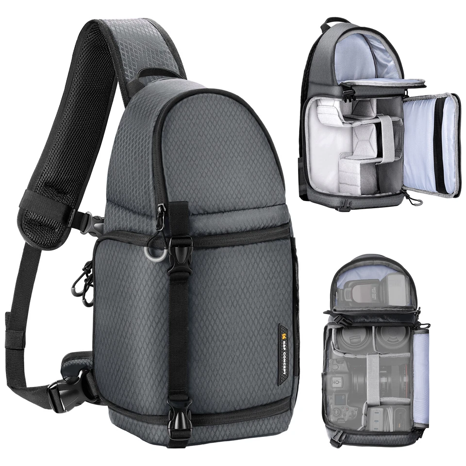 K&F Concept 10L Camera Sling Bag Crossbody Waterproof Camera Shoulder Backpack - Image 3 of 4