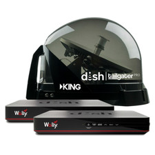 King Dtp4900, Tailgater Pro Premium Satellite Portable Antenna W/ 2 Free Wally's